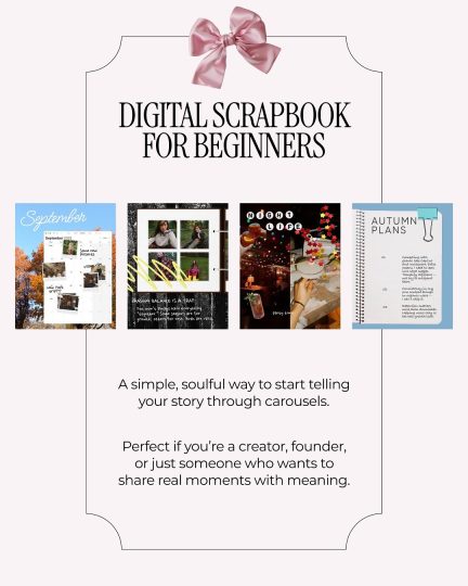 Digital Scrapbook for Beginners🫶A digital scrapbook is more than just a collage. It’s a way to